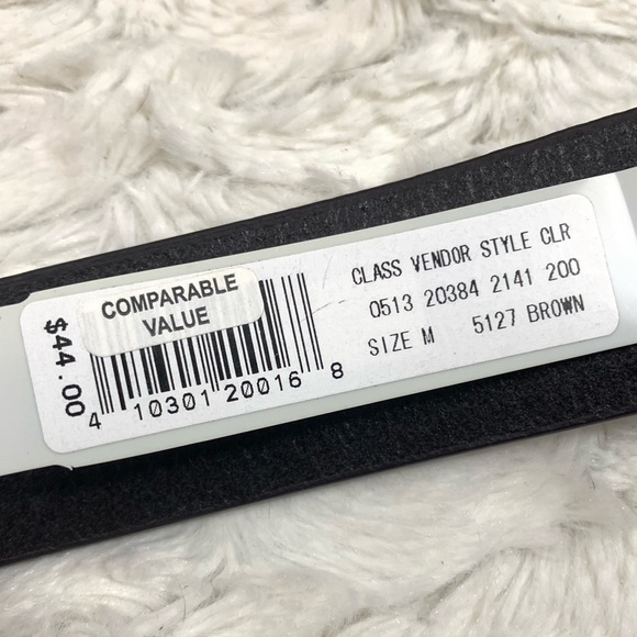 ⭐️3/$15⭐️ Bass Brown Genuine Leather Belt size Med - Picture 5 of 6